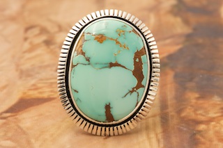 Genuine Royston Turquoise Sterling Silver Ring